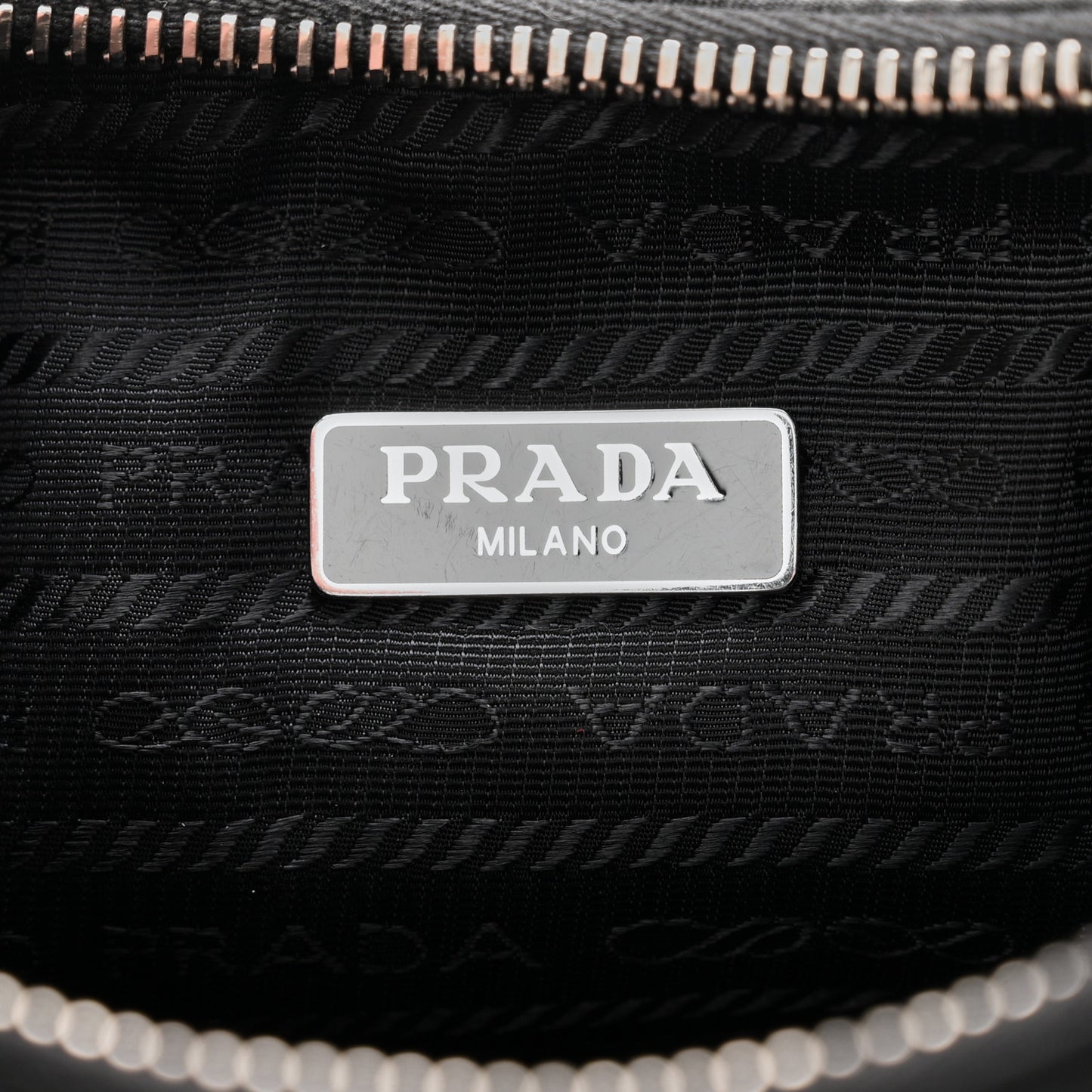 Tessuto Nylon Saffiano Mini Re-Edition 2005 Bag Black