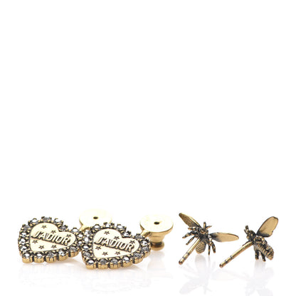 Christian Dior Metal Bee J'Adior Earrings Aged Gold 3 of 4