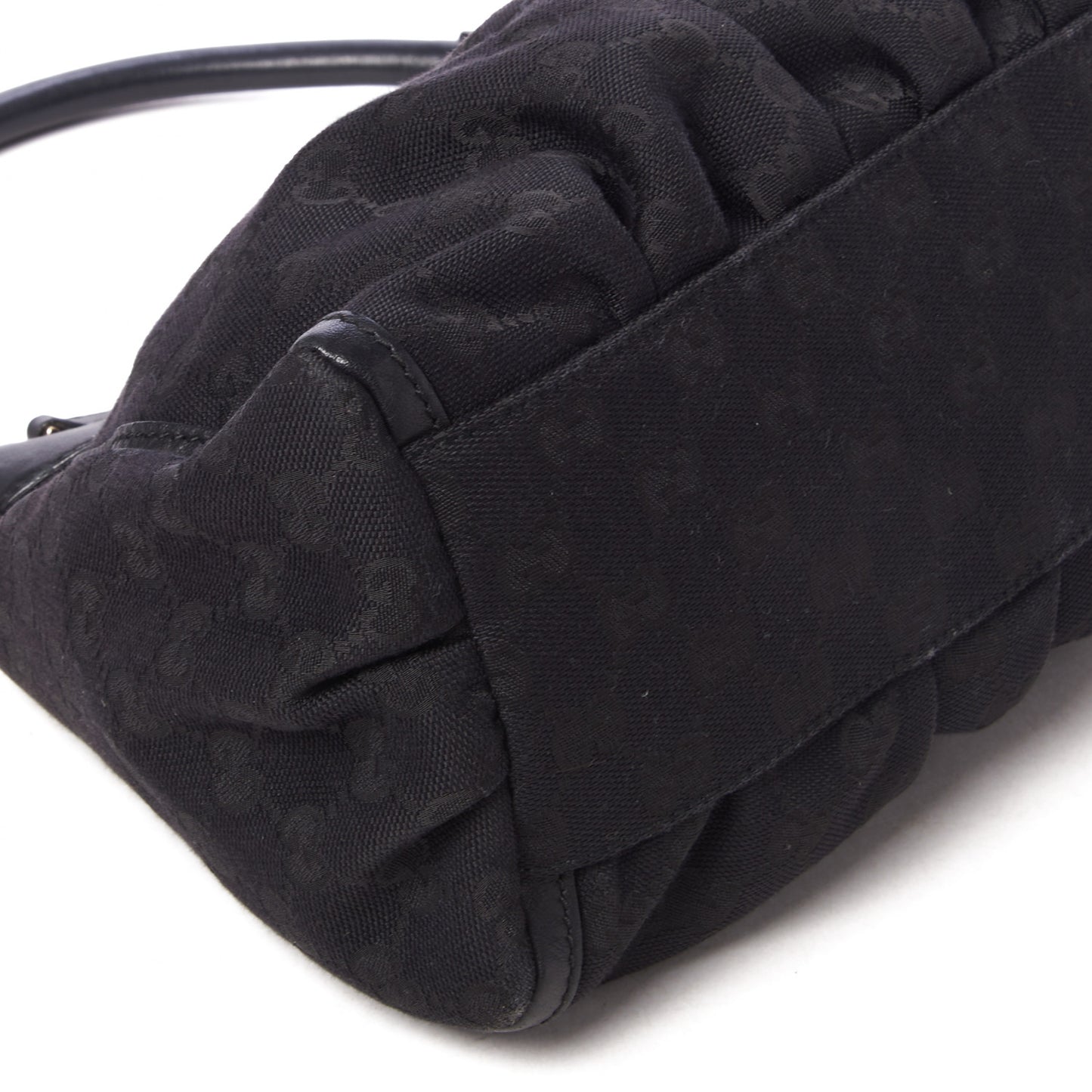 Monogram Medium D Gold Ring Hobo Black