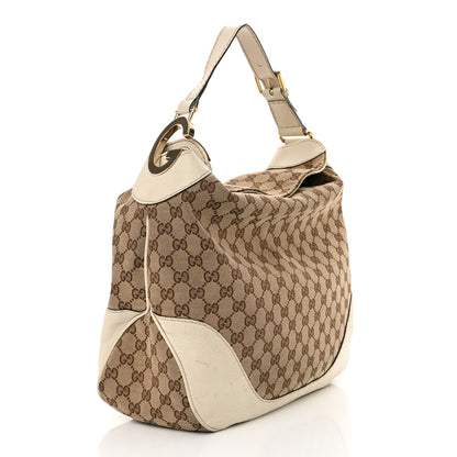 Gucci Monogram Medium Charlotte Hobo Off White 3 of 15