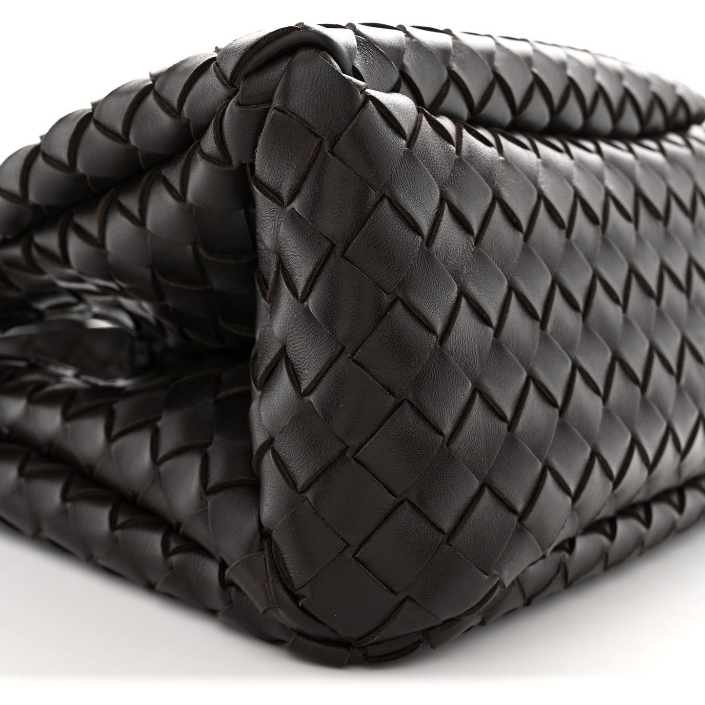 Nappa Intrecciato Small Campana Shoulder Bag Fondant