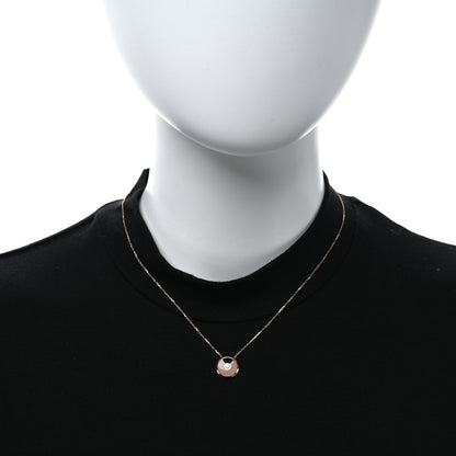 Cartier 18K Pink Gold Diamond Pink Opal XS Amulette de Cartier Pendant Necklace 2 of 4
