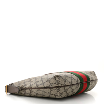 Gucci GG Supreme Monogram Web Small Ophidia Half Moon Hobo Brown 4 of 10