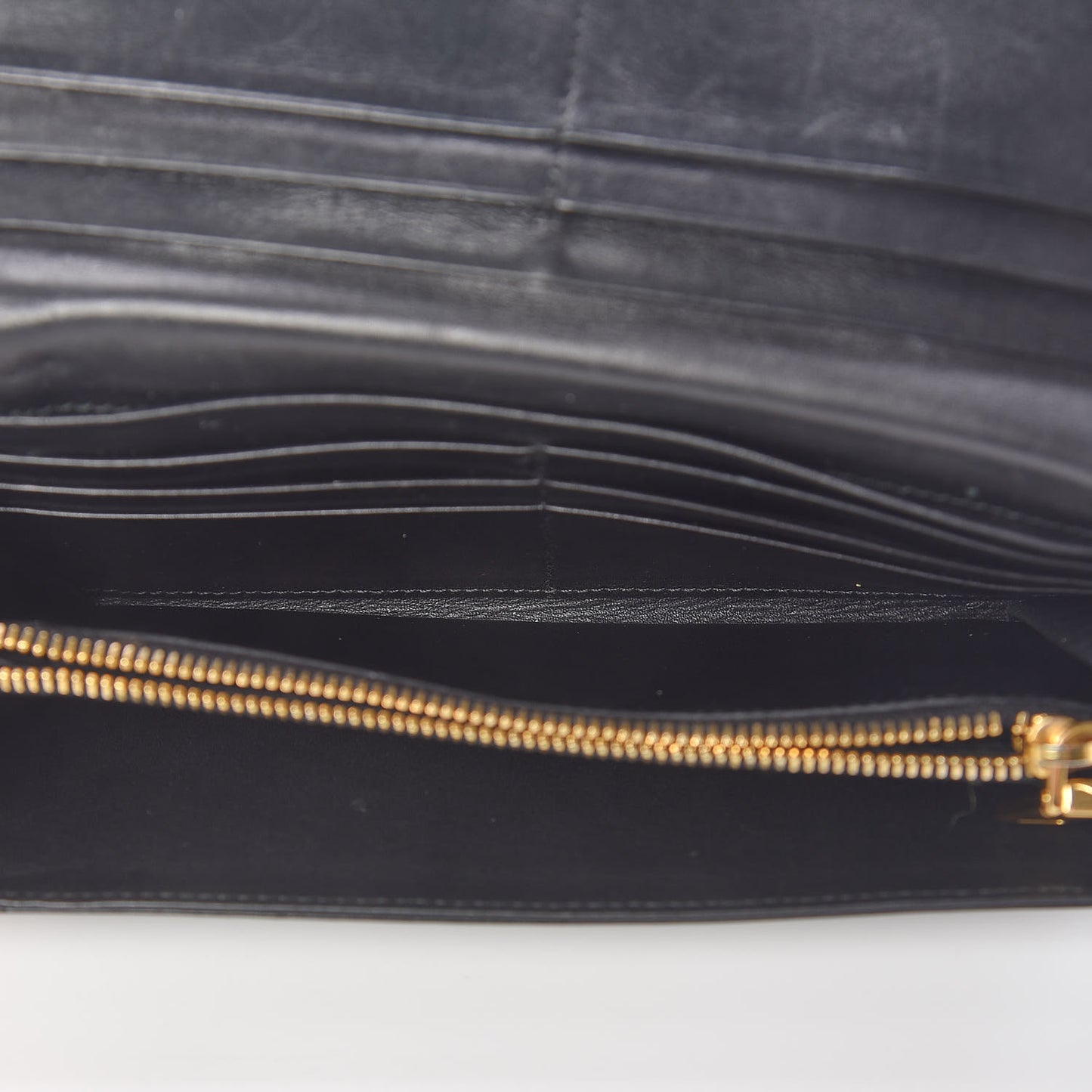 Tessuto Nylon Pietre Jeweled Flap Wallet Black