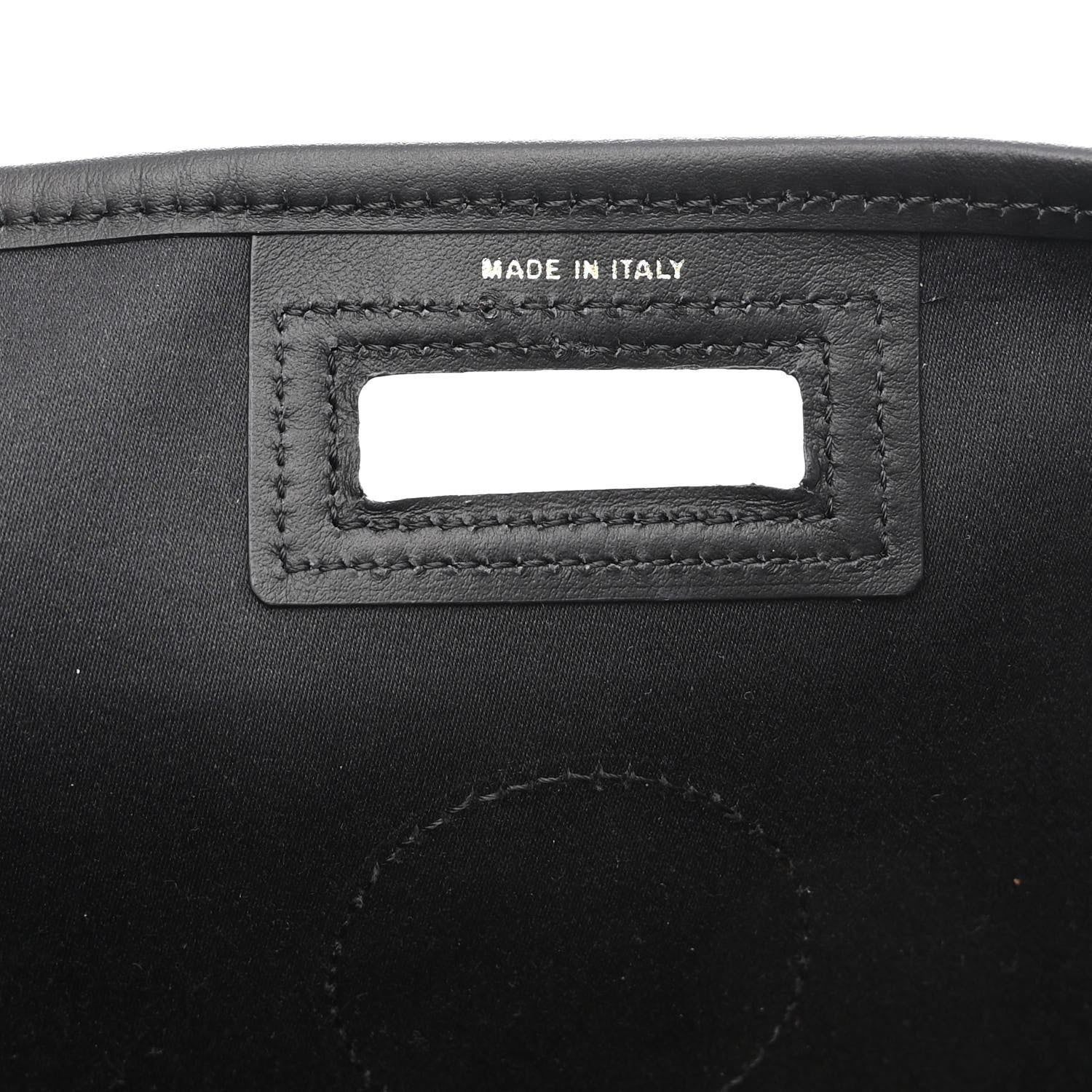 Fendi Glazed Fabric Vitello Century FF 1974 Stamp Patch Mini Peekaboo Defender Cover Mogano Panna Black 7 of 10