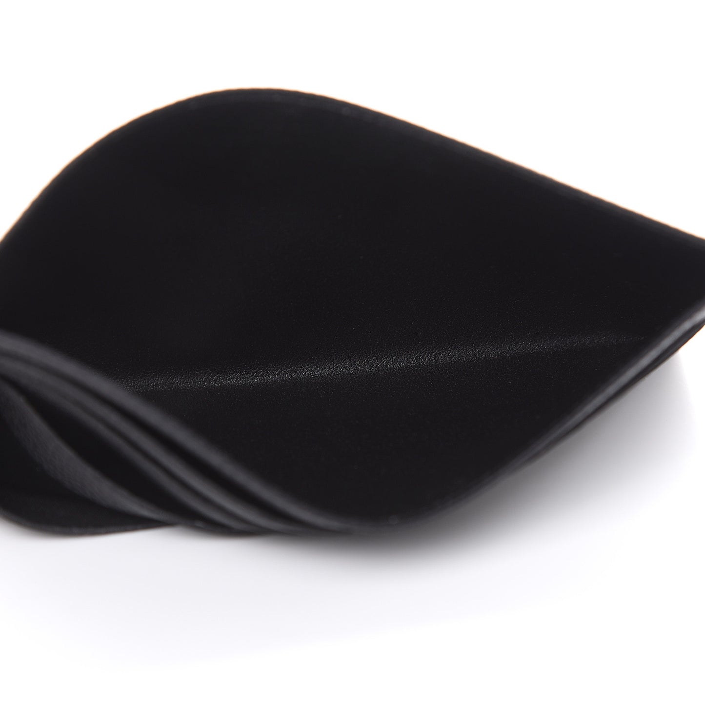Calfskin Felicie Chain Wallet Card Holder Insert Black