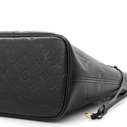 Louis Vuitton Empreinte Monogram Giant Neverfull MM Black 9 of 9