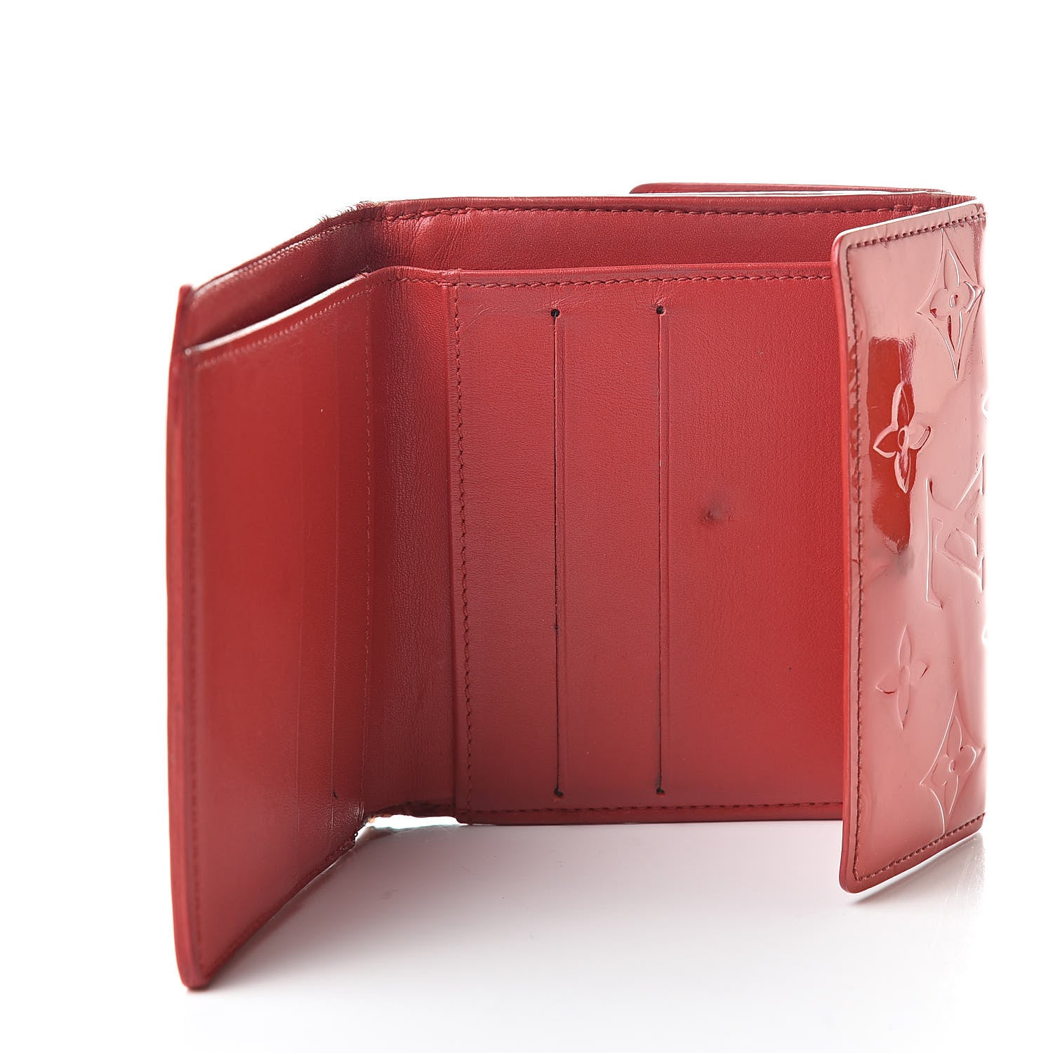 Louis Vuitton Vernis Elise Wallet Rouge Grenadine 5 of 13