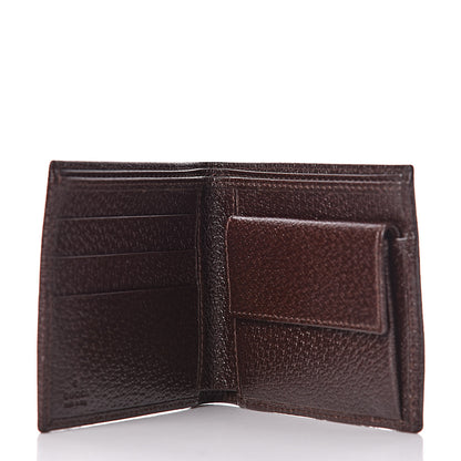 Gucci GG Supreme Monogram Web Bi-Fold Wallet Dark Brown 5 of 6