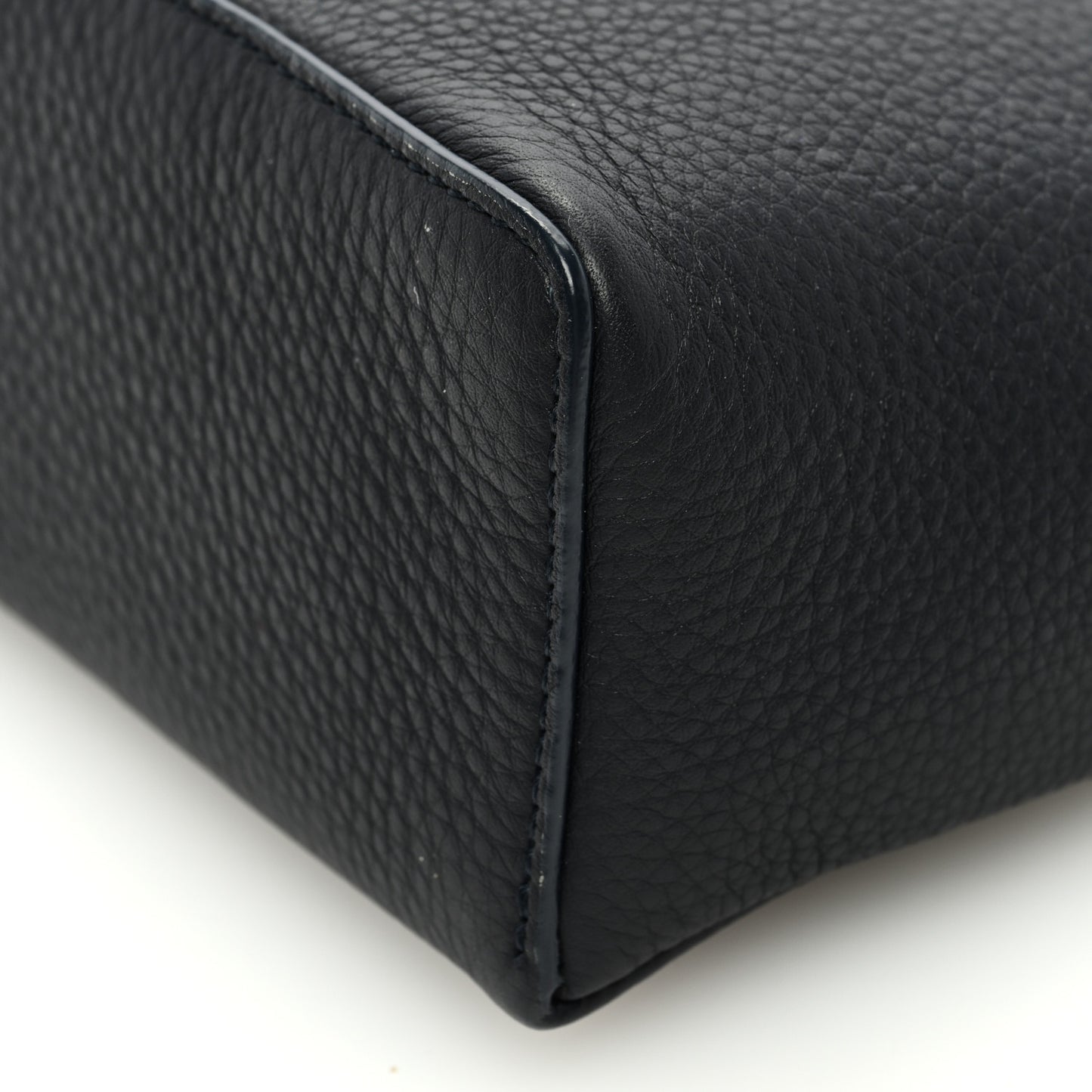 Grained Calfskin L19 Extra Pocket Pouch Navy