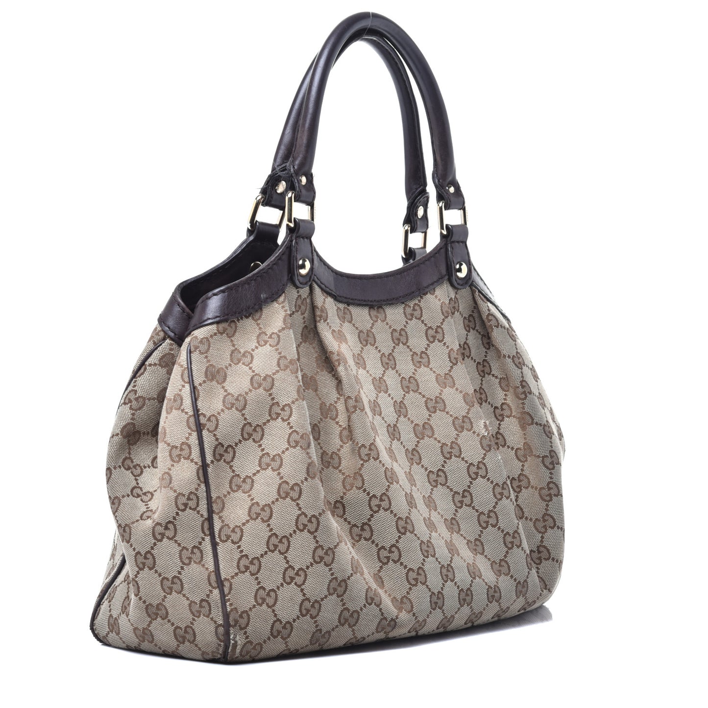 Monogram Medium Sukey Tote Dark Brown