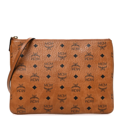 MCM Visetos Original Medium Pouch Cognac 1 of 11