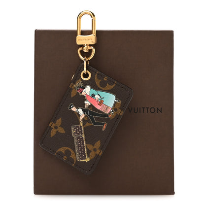 Louis Vuitton Monogram Illustre Bag Charm Key Ring Rose 5 of 5