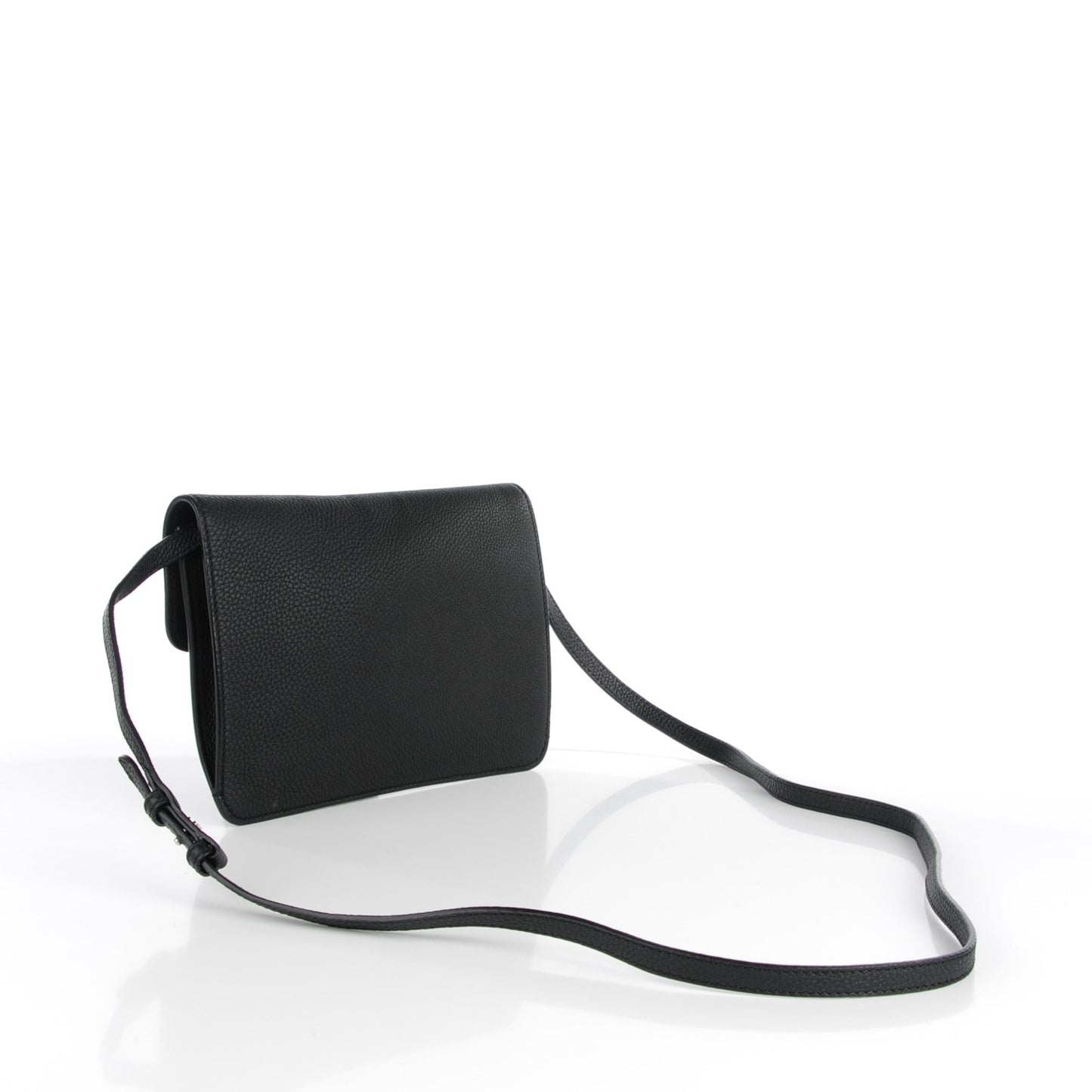 Grand Prix Calfskin Jackie Convertible Shoulder Bag Black