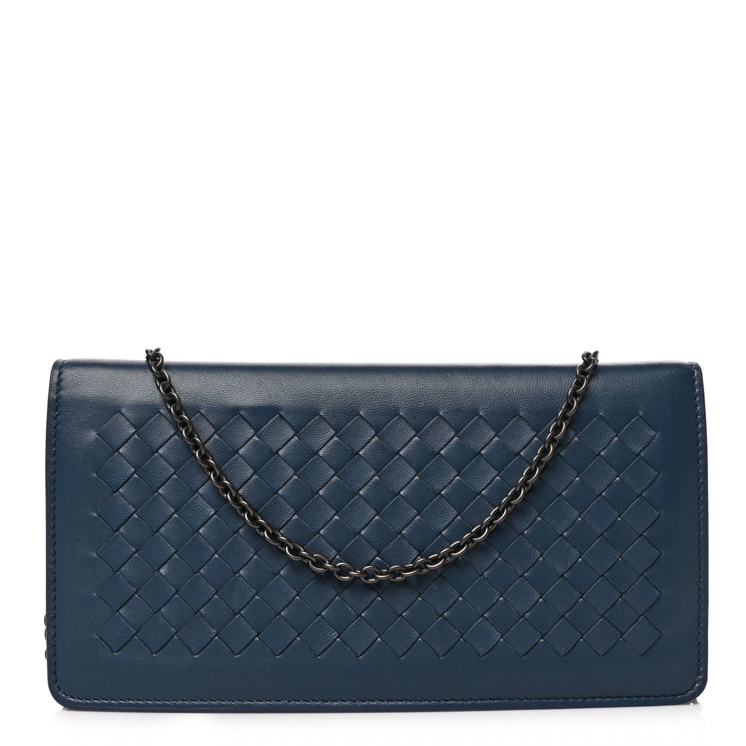 Bottega Veneta Nappa Intrecciato Continental Wallet on Chain Krim 1 of 8