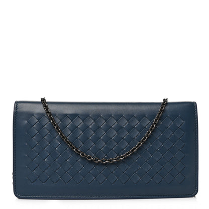 Bottega Veneta Nappa Intrecciato Continental Wallet on Chain Krim 1 of 8