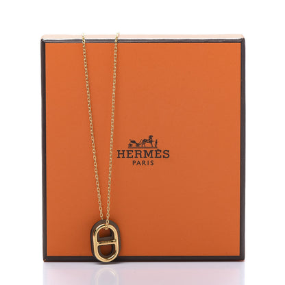 Hermes Swift O'Maillon Pendant Necklace Etoupe 8 of 8