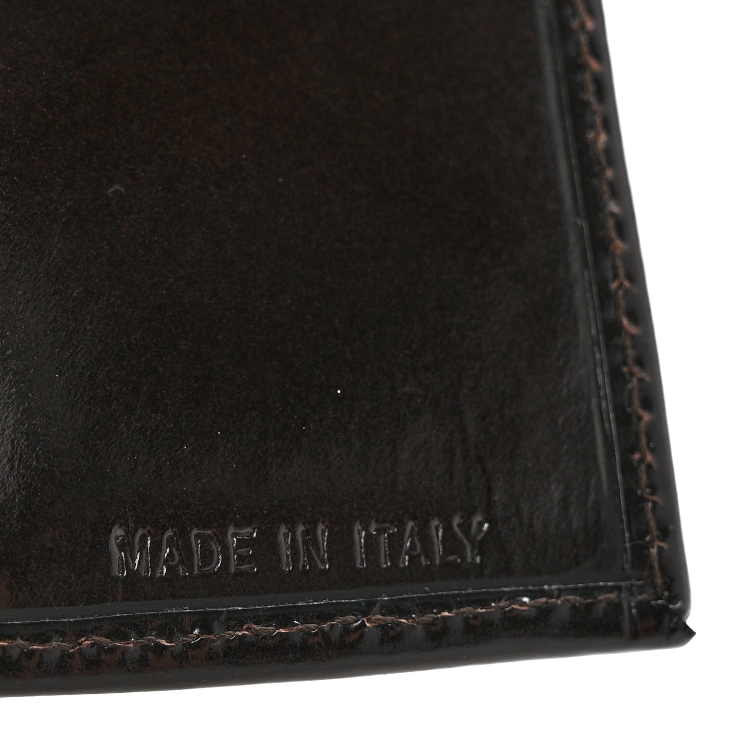 Prada Spazzolato Tri-Fold Compact Wallet Ebano 7 of 15