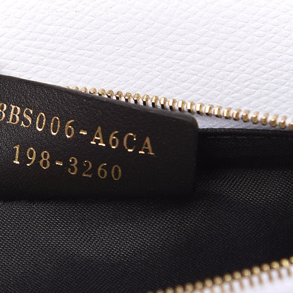 Fendi Vitello Cruise F is Fendi FF 1974 Embossed Medium Envelope Wallet On Chain Optical White Maya Black 7 of 9