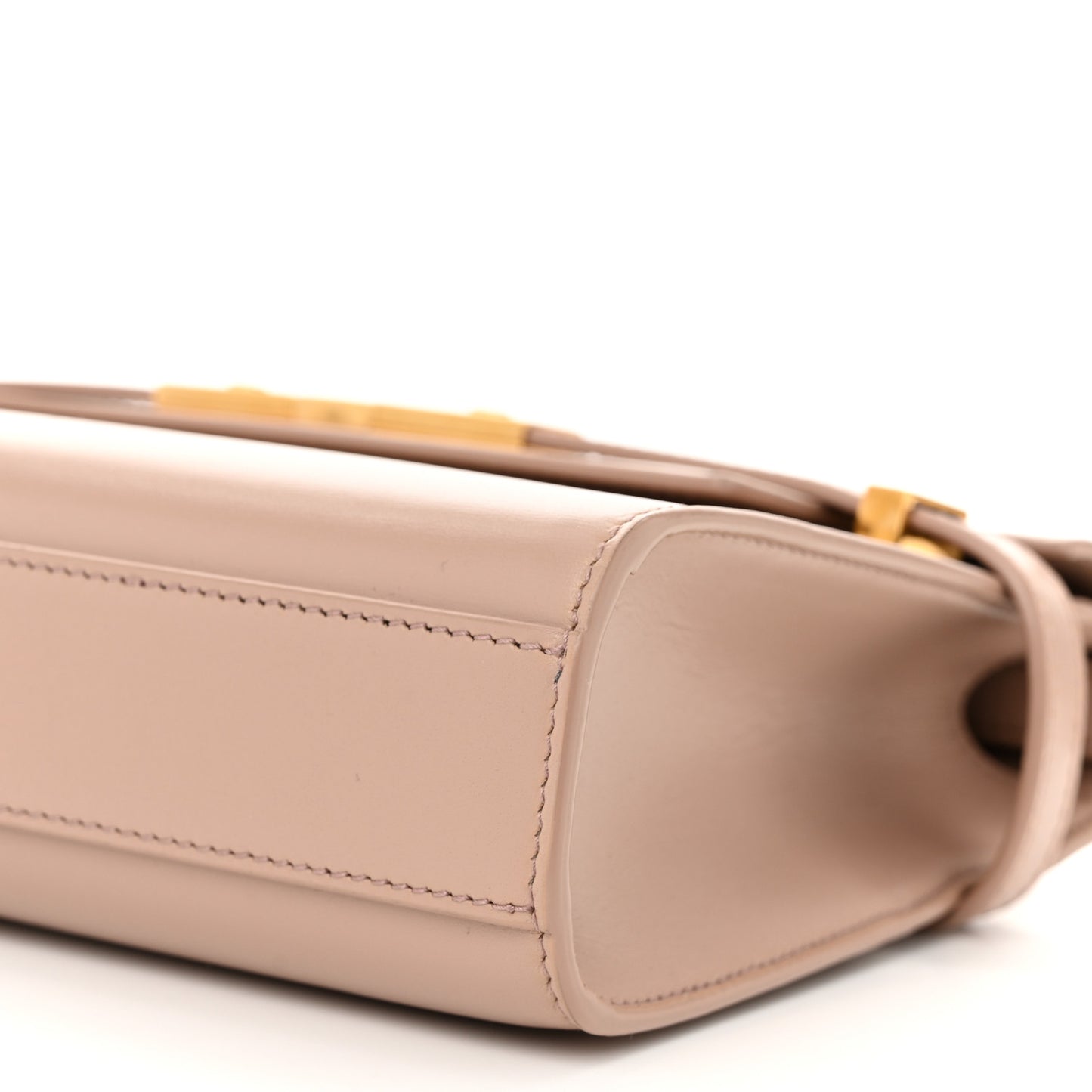Smooth Calfskin Small Manhattan Shoulder Bag Rosy Sand