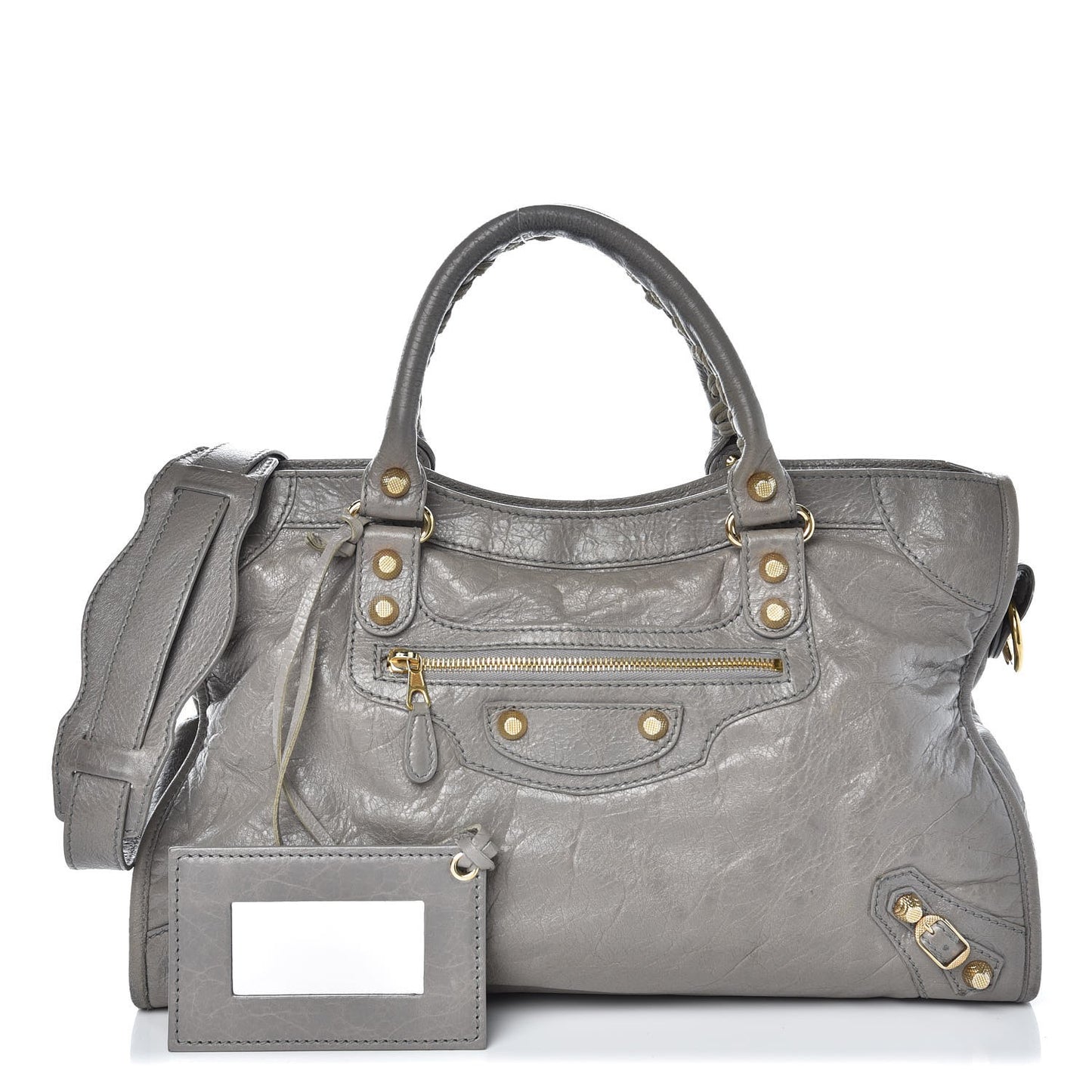 Agneau Giant 12 Gold Hardware City Gris Pyrite