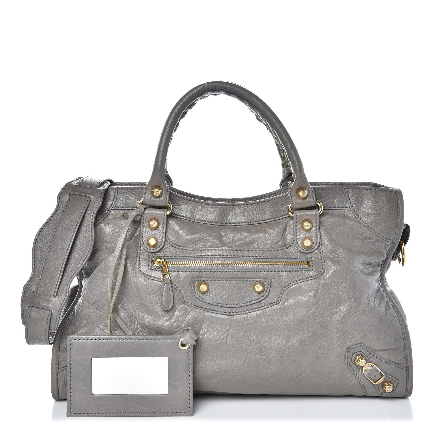 Balenciaga Agneau Giant 12 Gold Hardware City Gris Pyrite 1 of 7