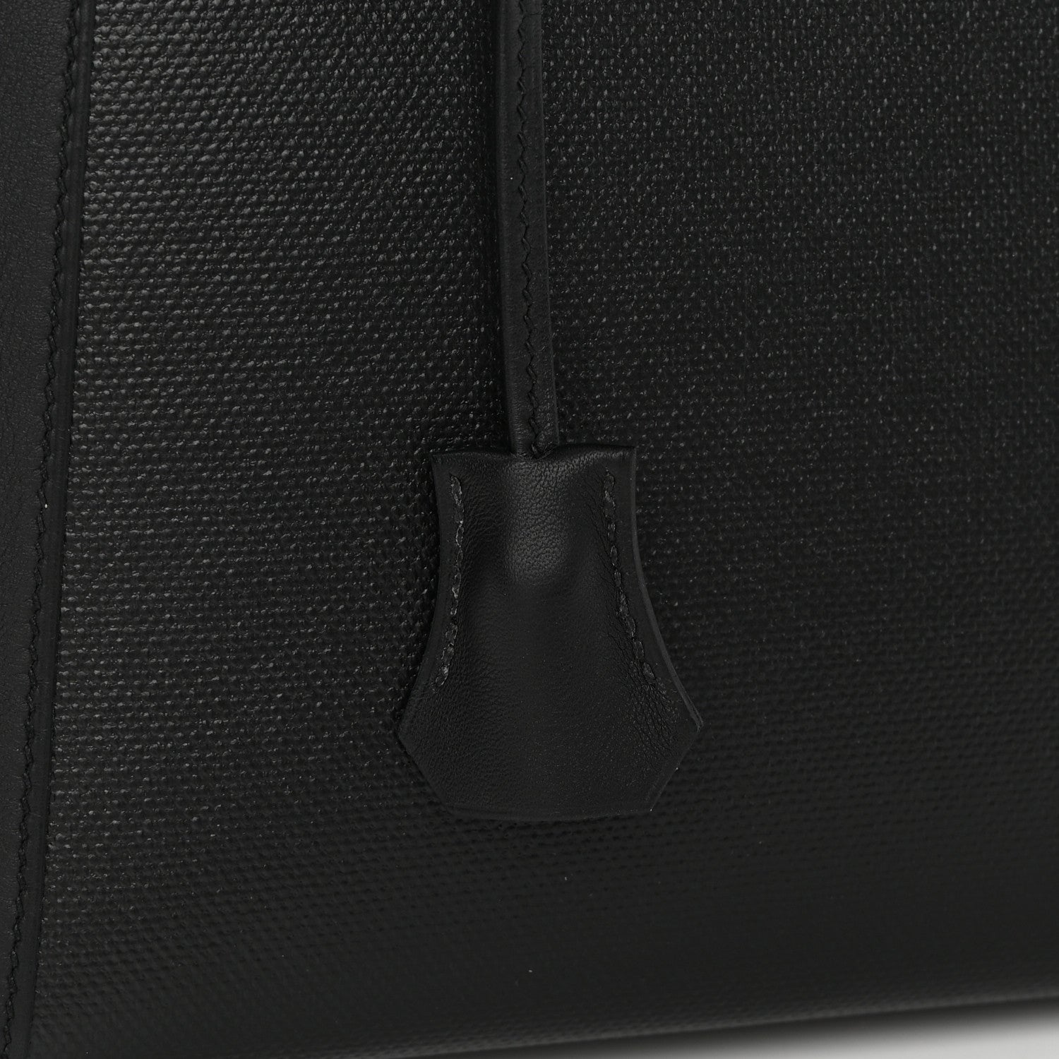 Hermes Berline Toile Swift Kelly Sellier 32 Black Ecru 10 of 10