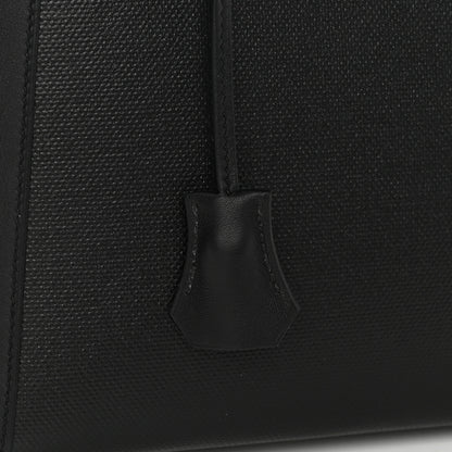 Hermes Berline Toile Swift Kelly Sellier 32 Black Ecru 10 of 10