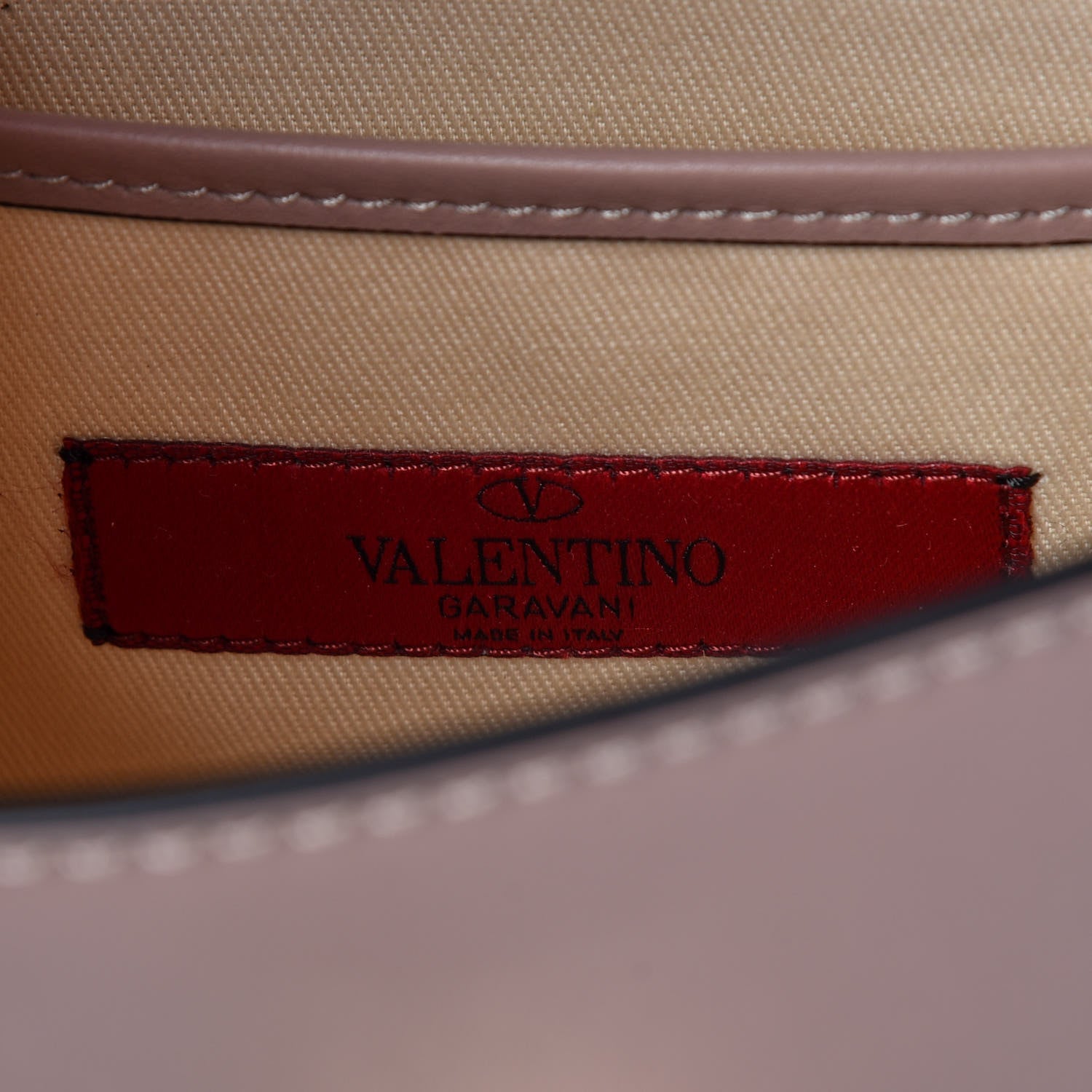 Valentino Garavani Vitello Medium Rockstud Flip Lock Crossbody Bag Poudre 6 of 9