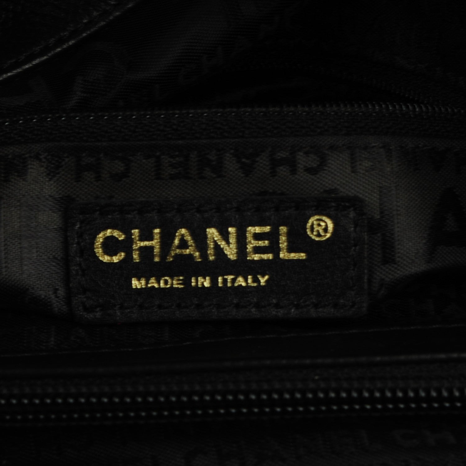 Chanel Deerskin CC Tote Black 5 of 8