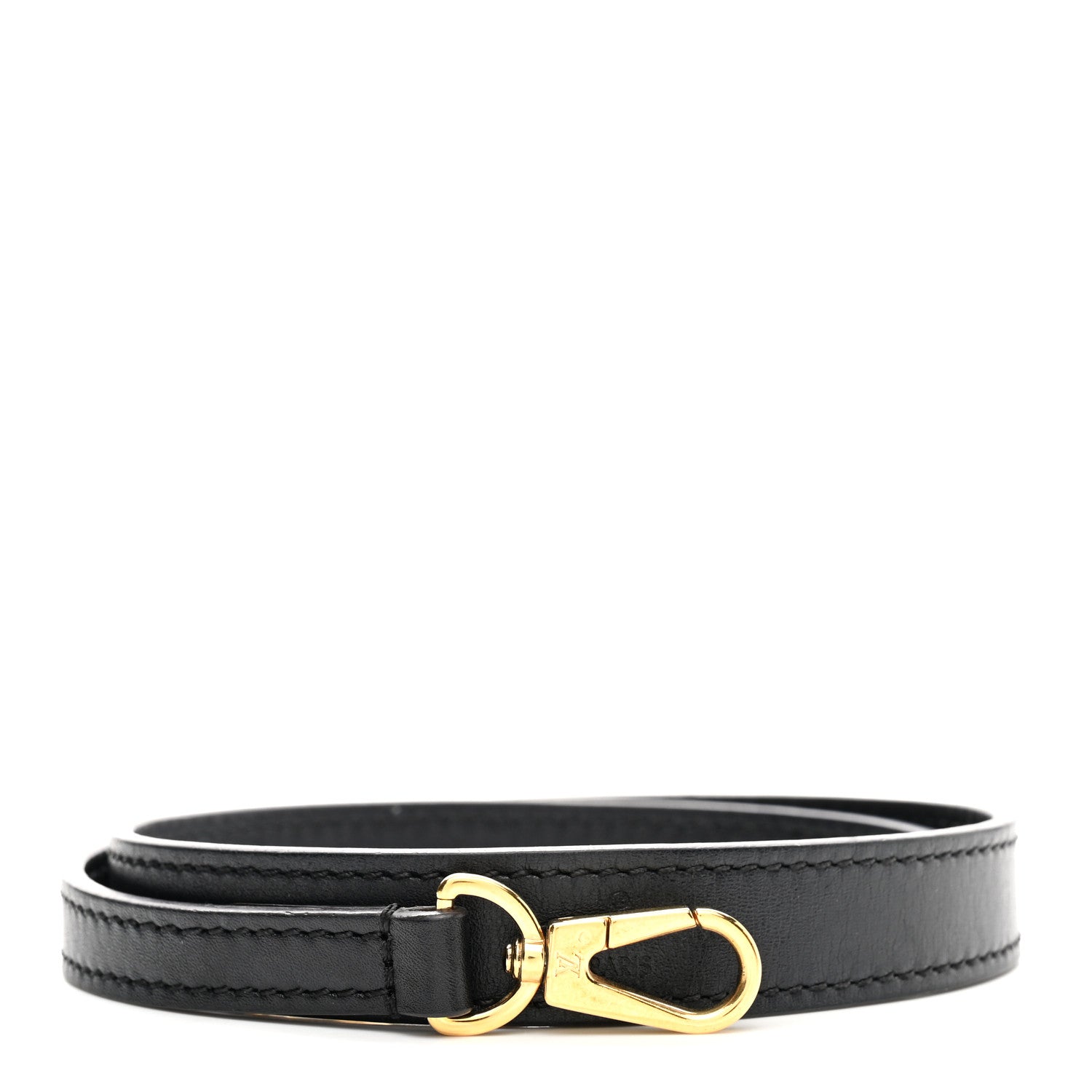 Louis Vuitton Calfskin City Steamer MM Shoulder Strap Black 1 of 5