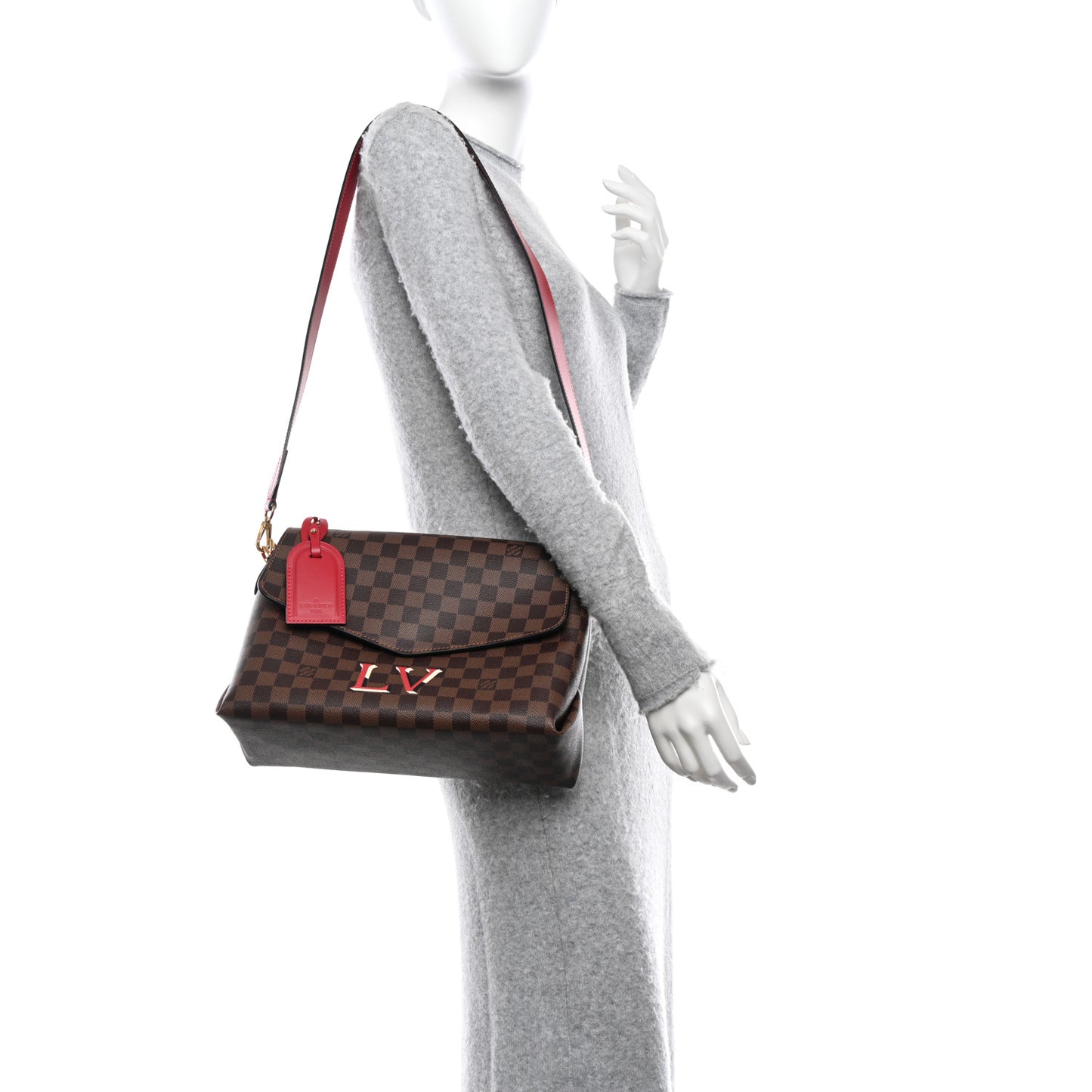 Damier Ebene Beaubourg MM Scarlet