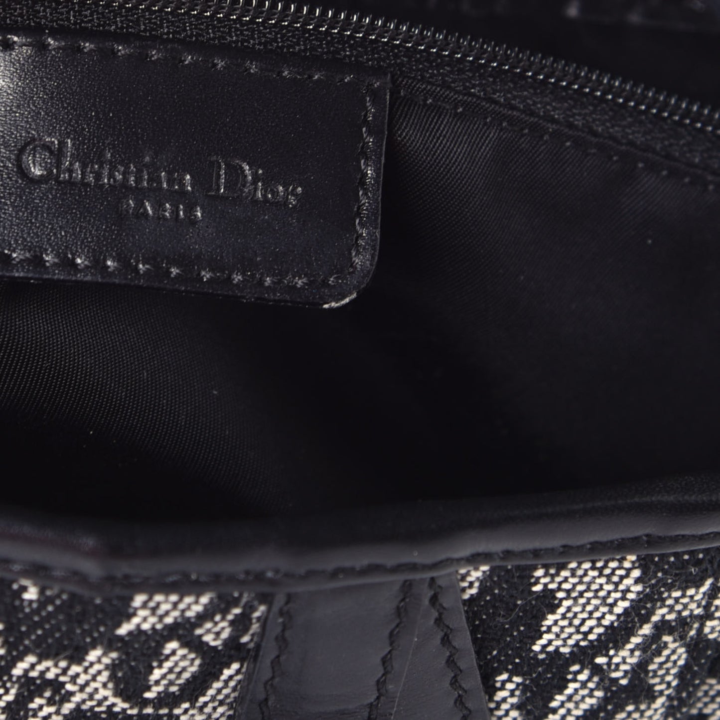 Monogram Saddle Bag Black