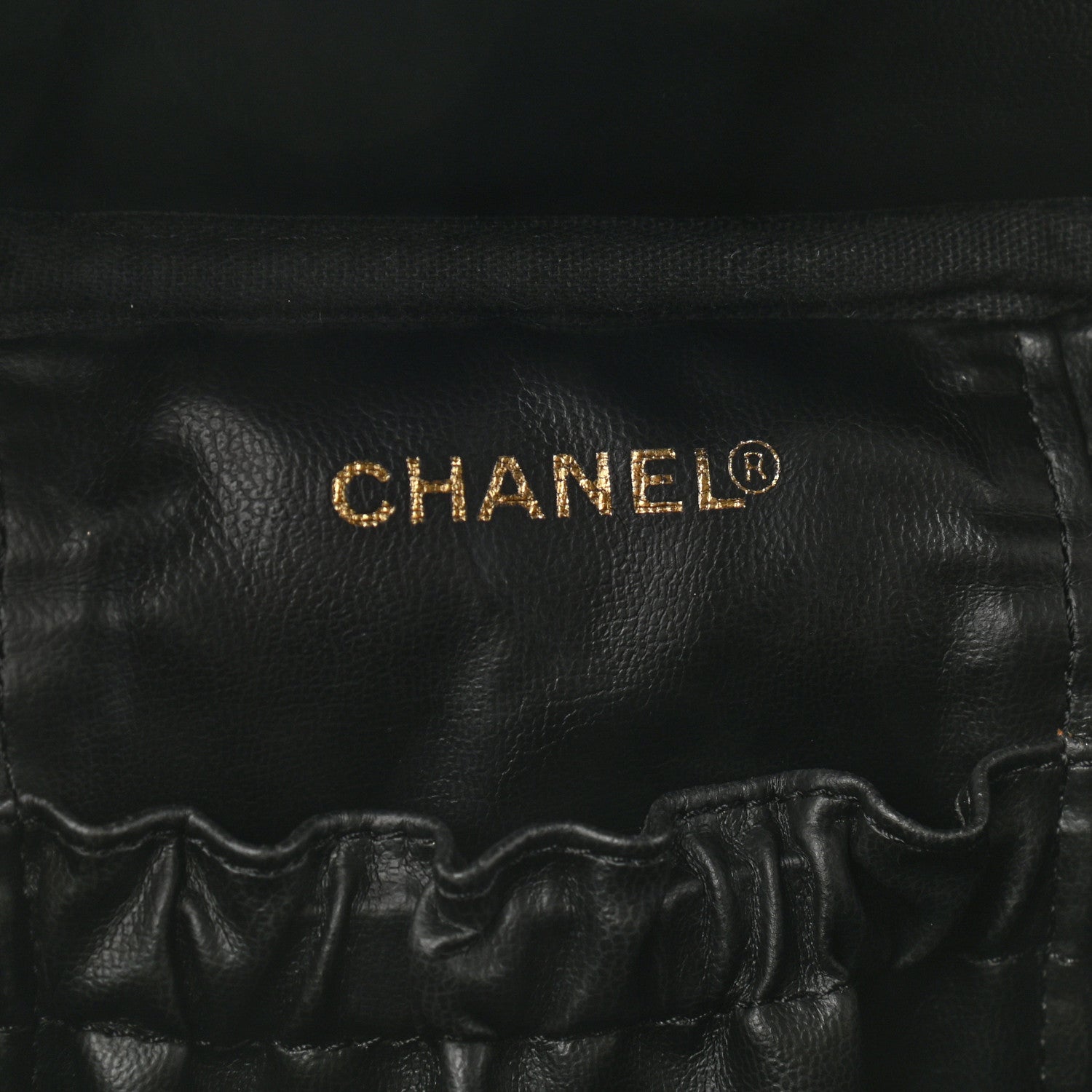 Chanel Caviar Vanity Cosmetic Case Black 6 of 7