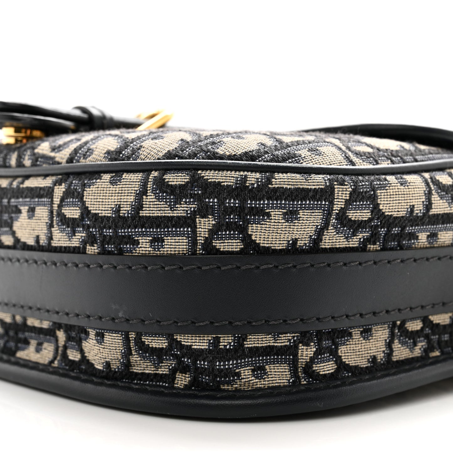 CHRISTIAN DIOR Oblique Medium Bobby Flap Blue