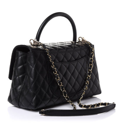 Chanel Caviar Quilted Small Coco Handle Flap Black 2 of 10