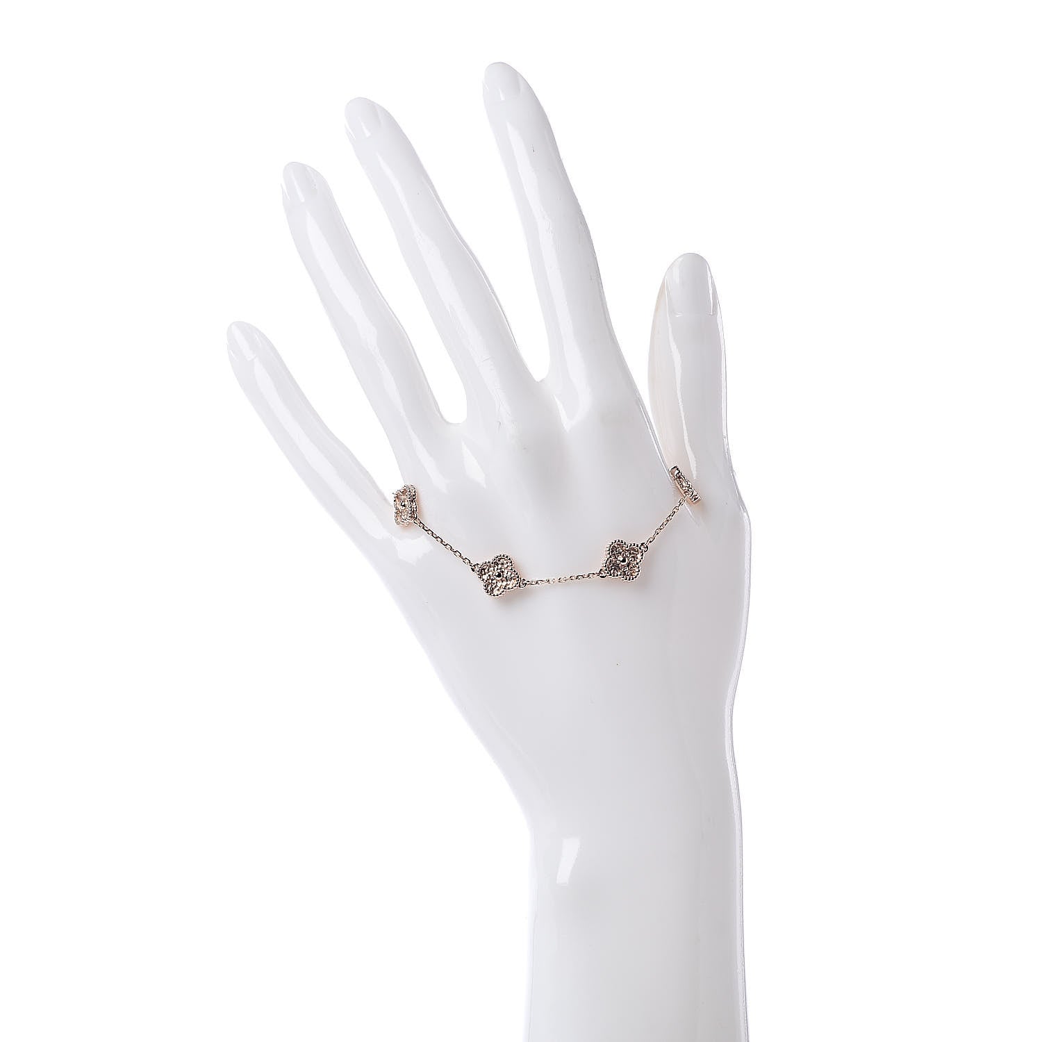 Van Cleef & Arpels 18K Rose Gold 6 Motifs Sweet Alhambra Bracelet 2 of 5