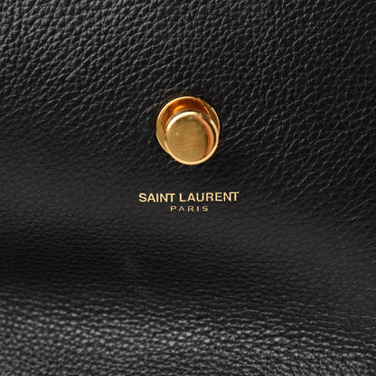 Saint Laurent Calfskin Suede Large Muse Two Black 8 of 12