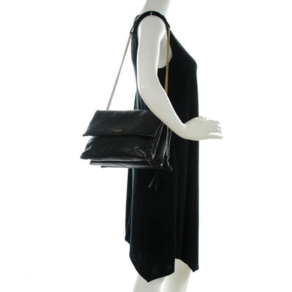 Lanvin Lambskin Quilted Medium Sugar Flap Shoulder Bag Black 2 of 7