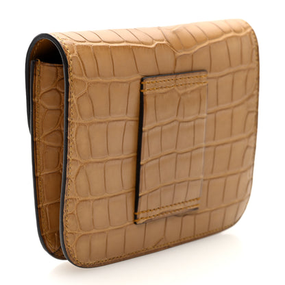 Hermes Matte Alligator Constance Slim Wallet Kraft 4 of 9