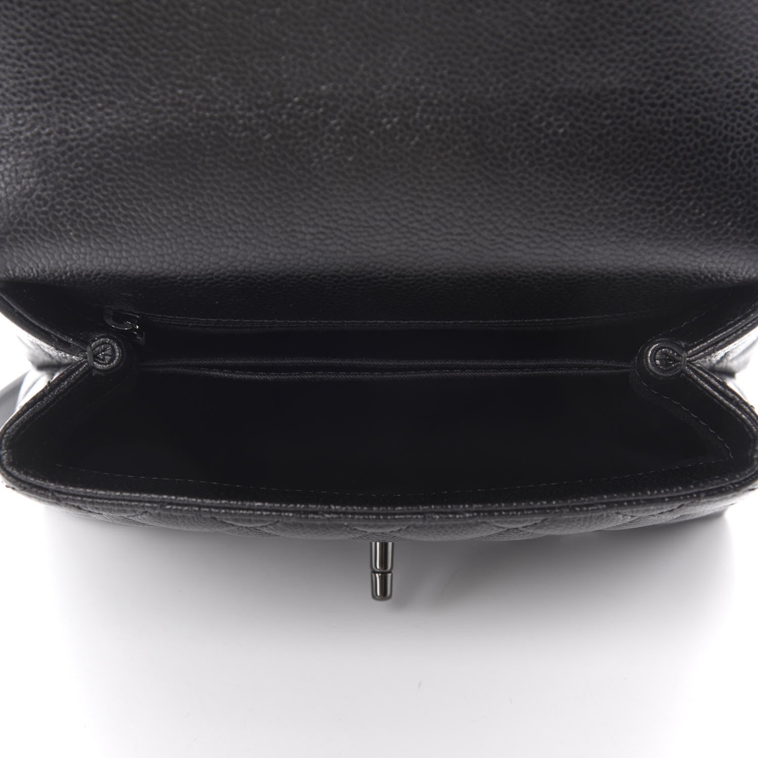 Chanel Iridescent Caviar Quilted Mini Coco Handle Flap So Black 5 of 13