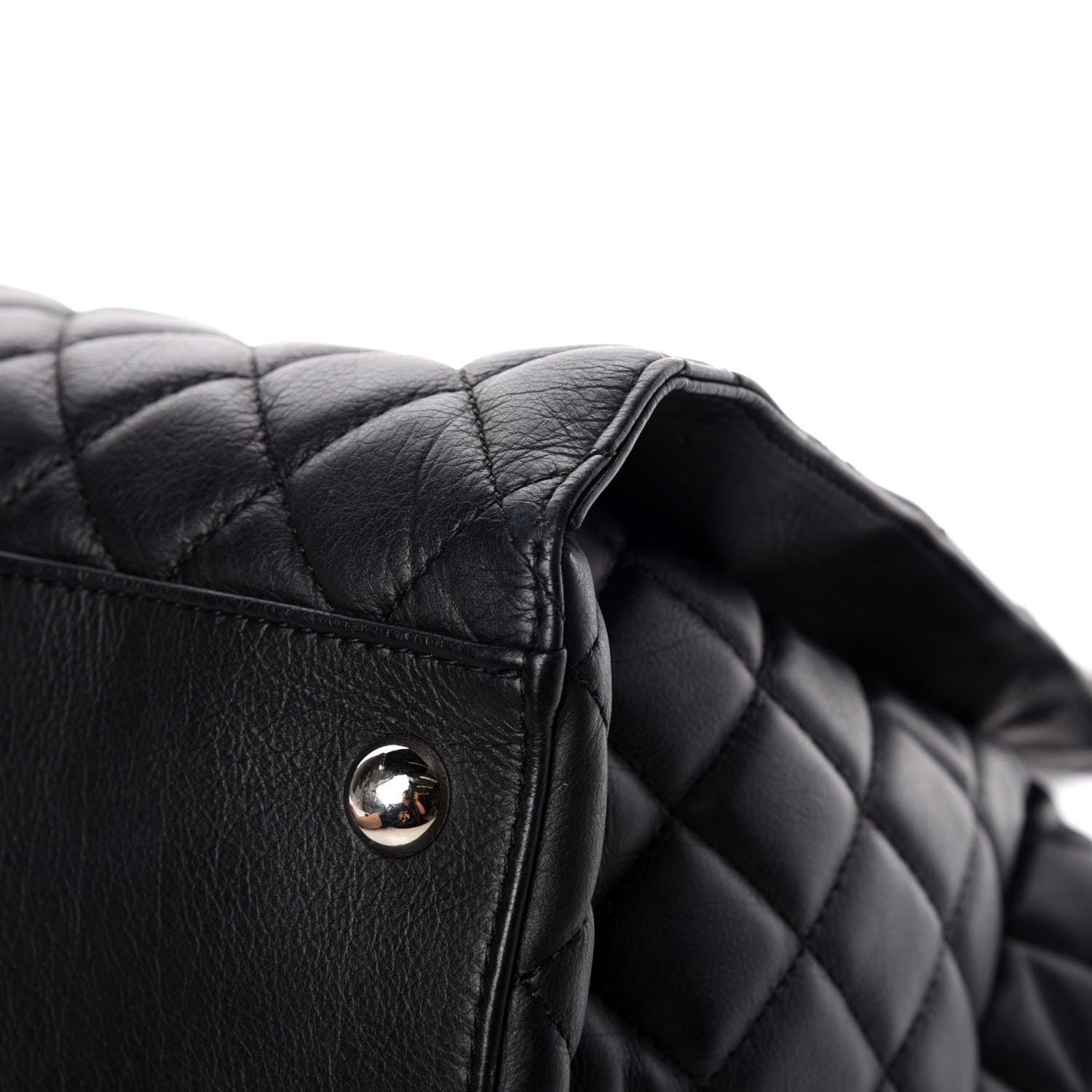 Chanel Calfskin Quilted Large Chic and Soft Shopping Tote Black 15 of 18