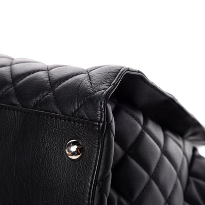 Chanel Calfskin Quilted Large Chic and Soft Shopping Tote Black 15 of 18