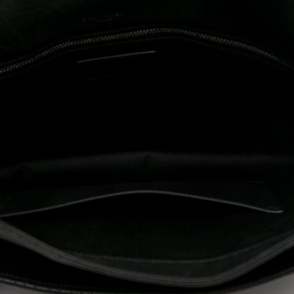 Saint Laurent Grained Lambskin Monogram Large Niki Chain Satchel Black 5 of 9
