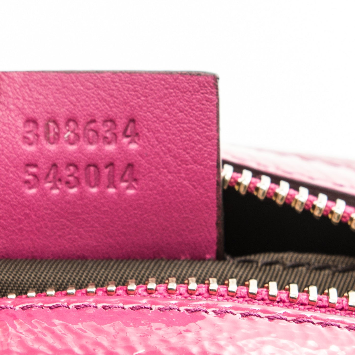 Vernice Naplack Small Soho Cosmetic Case Bright Bouganville