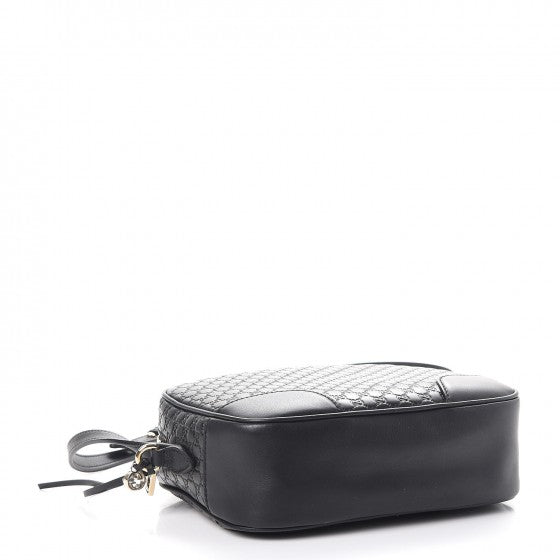 Microguccissima Mini Bree Messenger Bag Black