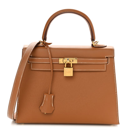 Hermes Epsom Kelly Sellier 25 Gold 1 of 10