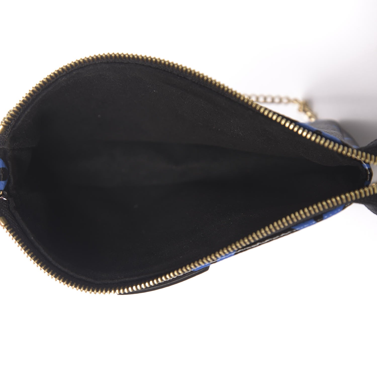Louis Vuitton Colored Monogram Mini Pochette Accessories Blue Black 5 of 7