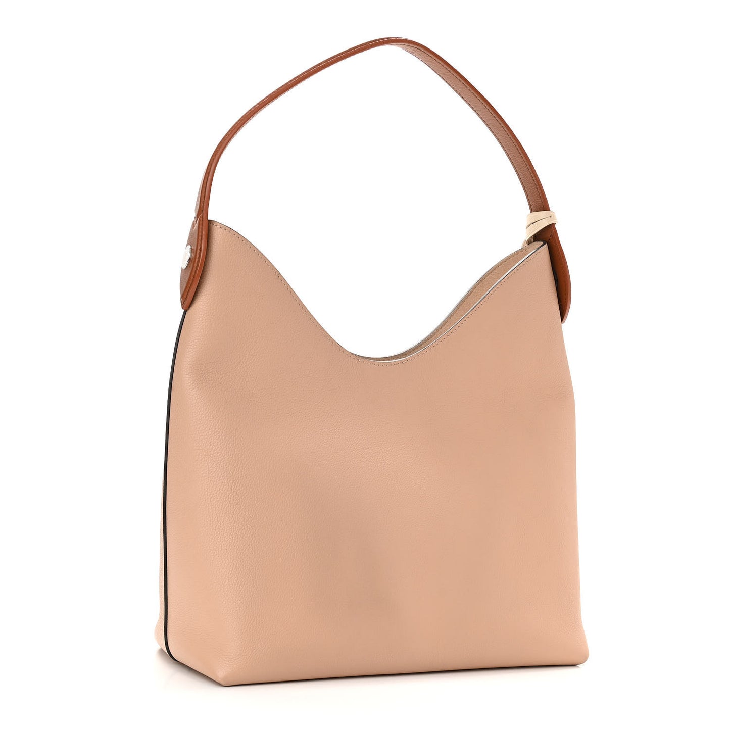 Calfskin Lockme Hobo Beige