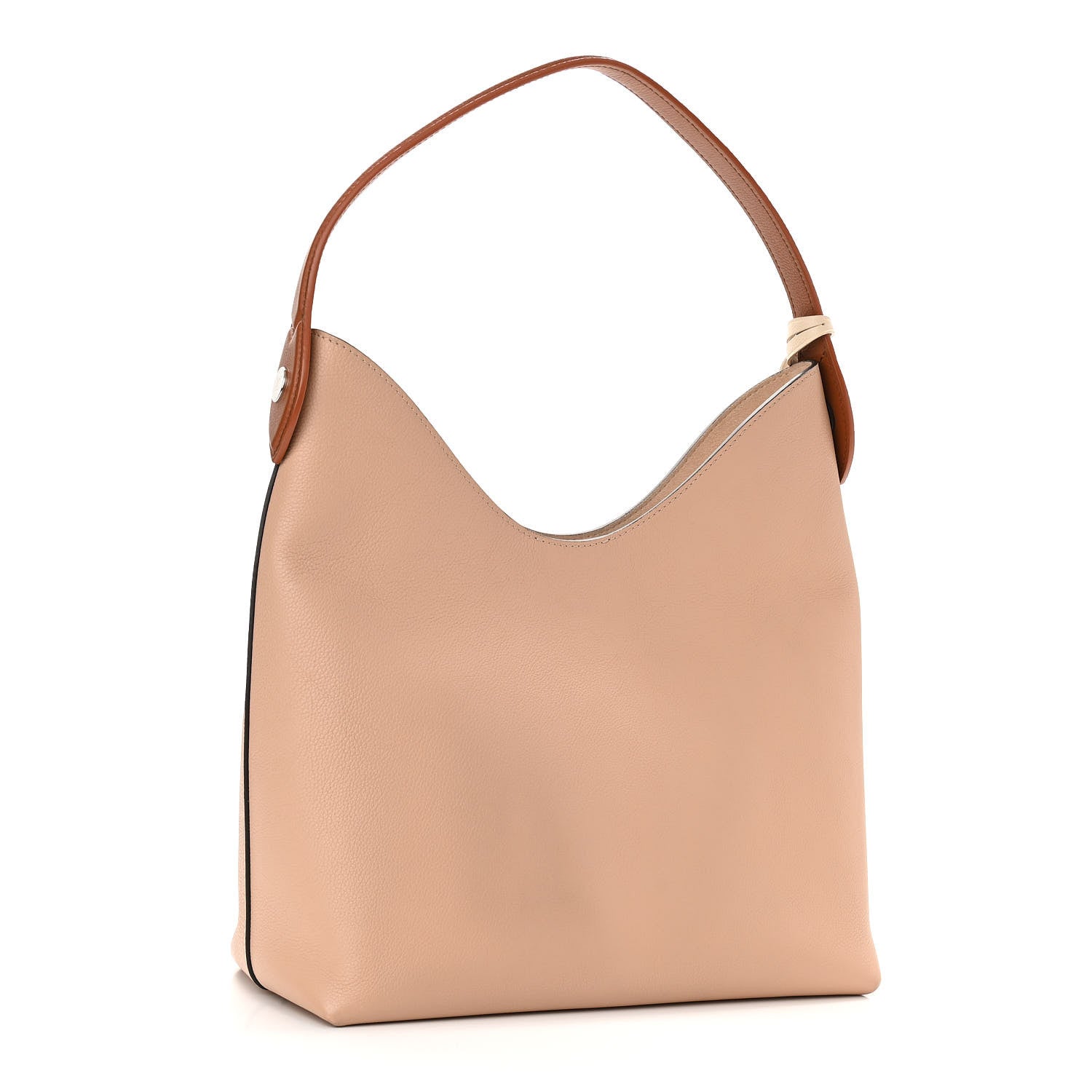 Louis Vuitton Calfskin Lockme Hobo Beige 3 of 11